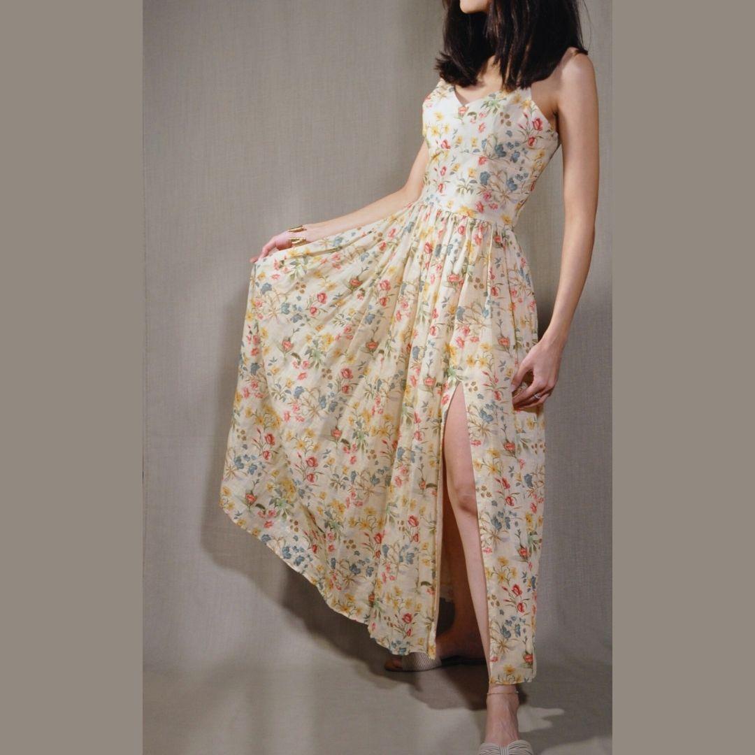 Sunset Floral Maxi Dress - boandcostore.com