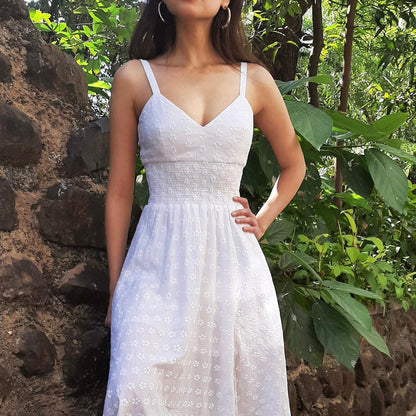 White Summer Maxi Dress by Bo and Co Store in various sizes