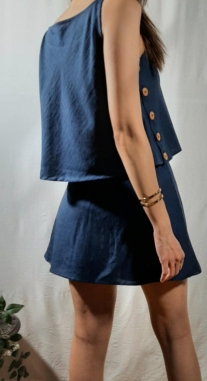 Bo and Co Store's Navy Skort Set - Perfect for any occasion. Available in S Size.