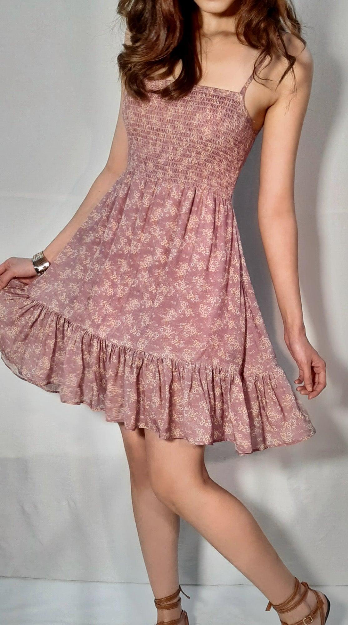 Bo and Co Store's The Mauve Short Dress - Make a statement in this luxurious, flowy dress. Custom Size Available.